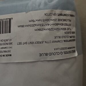 The Company Store Jersey Knit Bed Sheet Set - Cloud Blue Queen NEW!